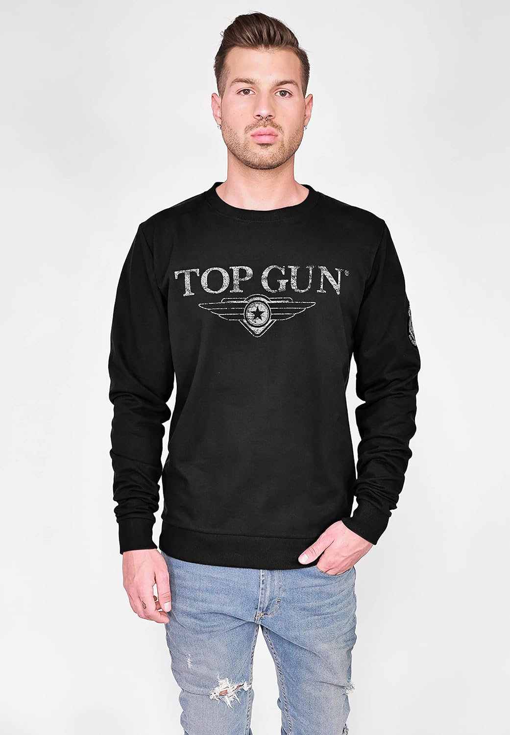 Top Gun Herren Sweater Tg20213005 Black,M