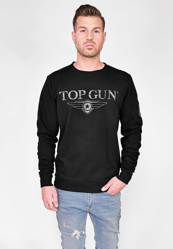 Top Gun Herren Sweater Tg20213005 Black,M