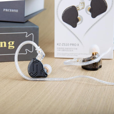 KINBOOFI KZ ZS10 Pro X im Ohrhörhelme, verbessert 4BA 1DD KZ Kopfhörer Multi-Treiber im Ohrhörhörer-