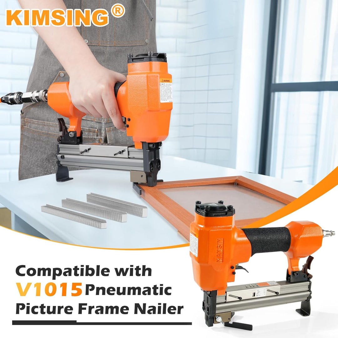 KIMSING 7mm V-Nägel mit Schenkellänge, 4000 Stck./Karton, Holzverbindungsnägel, für V1015 Bilderrahm