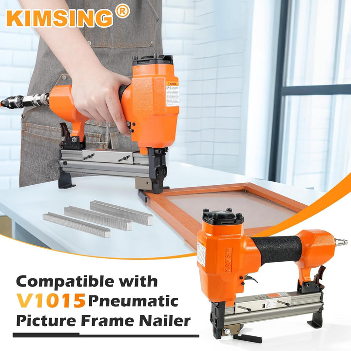 KIMSING 7mm V-Nägel mit Schenkellänge, 4000 Stck./Karton, Holzverbindungsnägel, für V1015 Bilderrahm