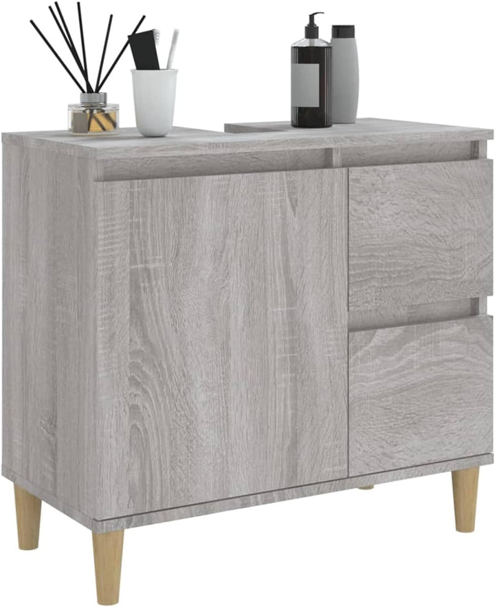 Tidyard Waschbeckenunterschrank, Unterschrank, Waschtischunterschrank, Badezimmerschrank mit 2 Schub