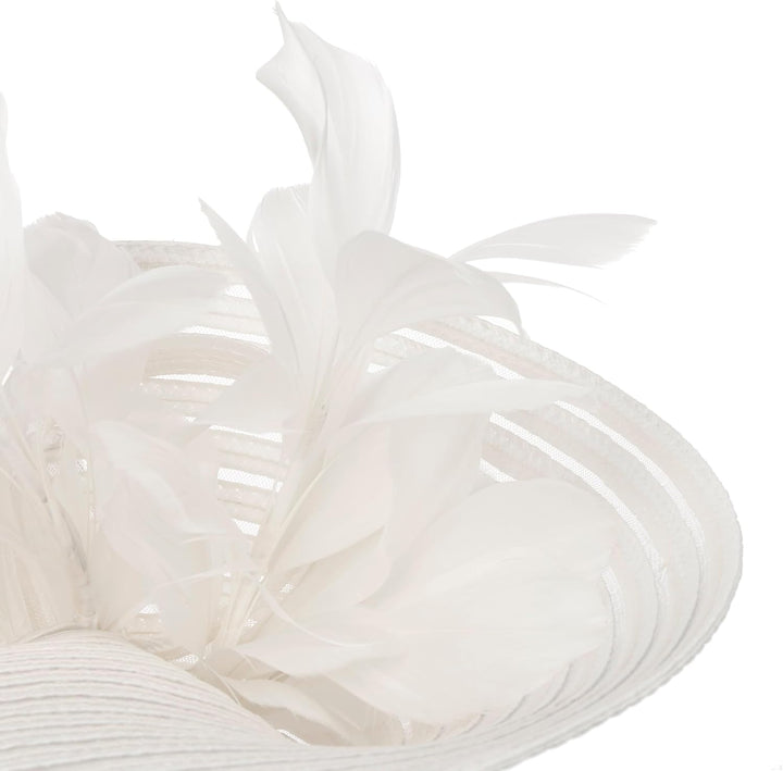 McBURN Dalenia Large Plate Fascinator Haarschmuck Kopfschmuck Damen - Made in Italy Frühling-Sommer