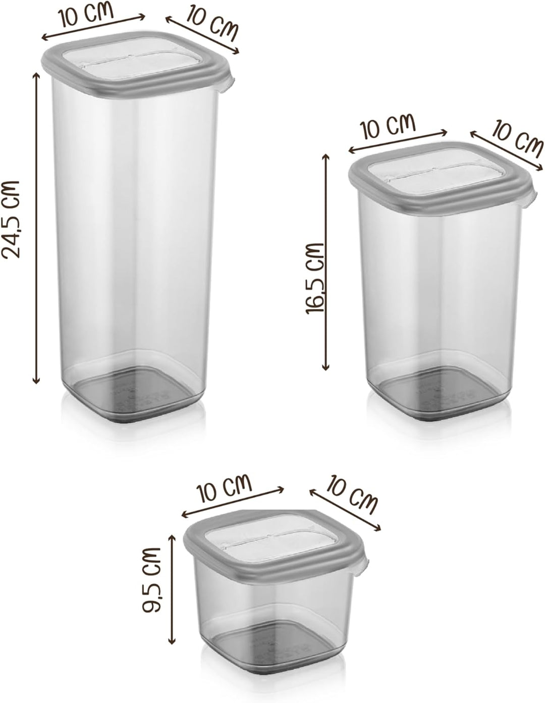 Viwares Vorratsdosen mit Deckel Luftdicht | 24er Vorratsbehälter Set | BPA-FREI | Zur Müsli Mehl und