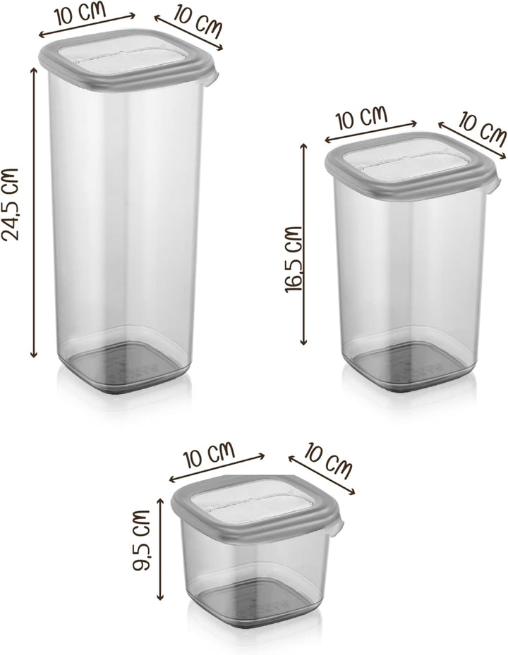 Viwares Vorratsdosen mit Deckel Luftdicht | 24er Vorratsbehälter Set | BPA-FREI | Zur Müsli Mehl und