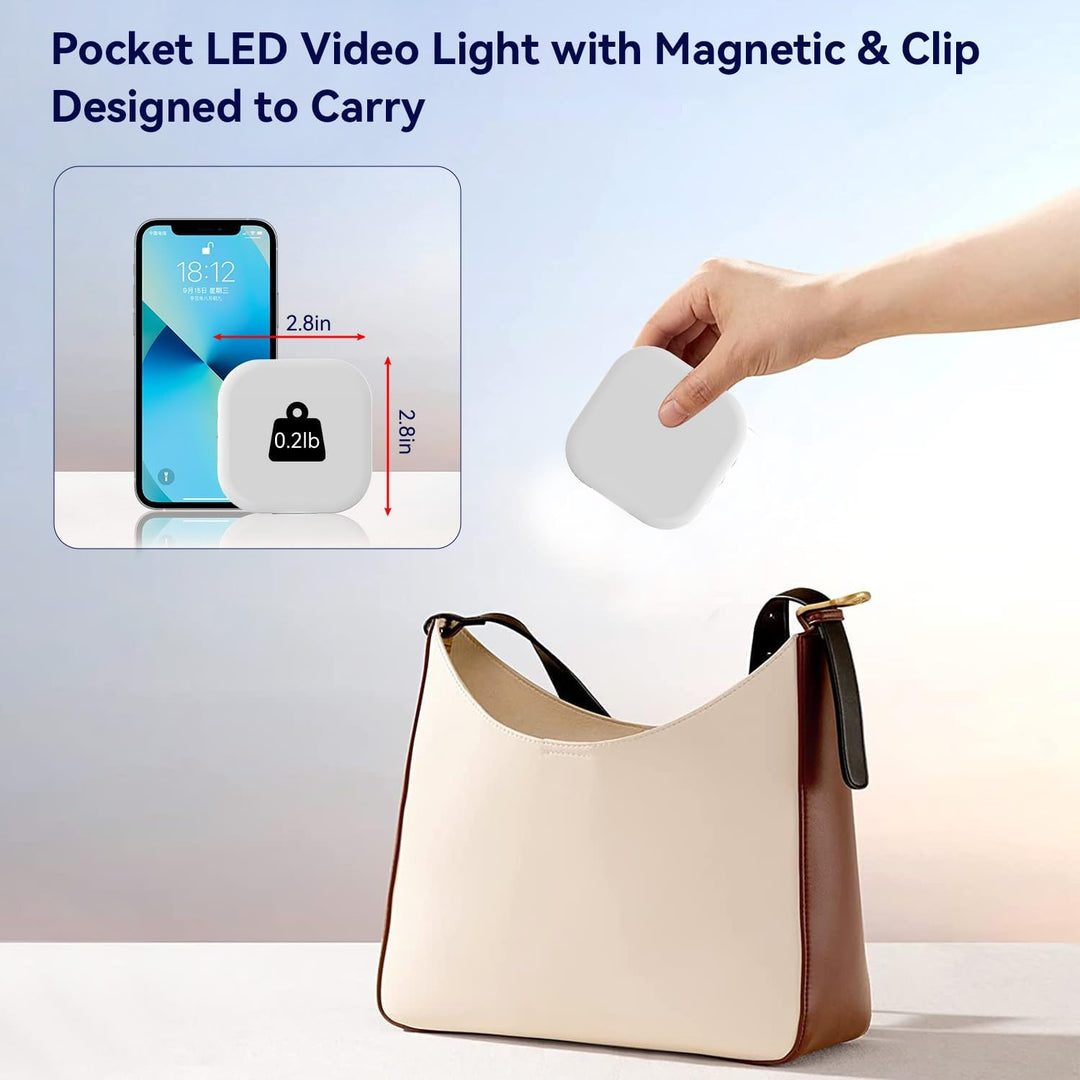 Mini Magnetisches Handy-Selfie-Licht, kompatibel mit iPhone Magsafe, Clip-on-Taschenlicht für Tablet