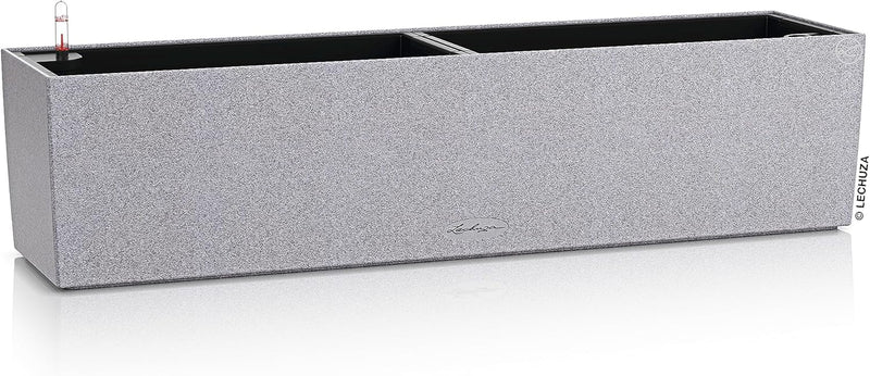 LECHUZA BALCONERA Stone 80 steingrau 15660 79x19x19 cm Steingrau, 79x19x19 cm Steingrau