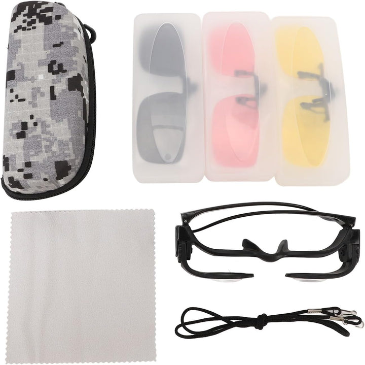Freihändige Fernglasbrille mit 8-fachem Zoom, Teleskopbrille mit Manueller Fokussierung und CPL-Filt