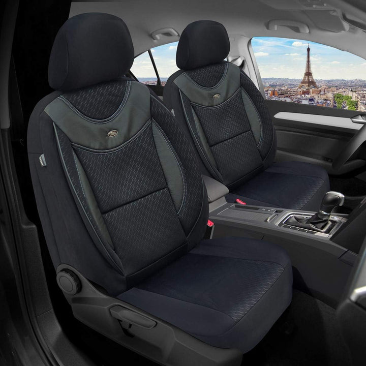 BREMER SITZBEZÜGE Mass Sitzbezüge kompatibel mit FIAT Panda Typ 169 Fahrer & Beifahrer ab 2003-2012