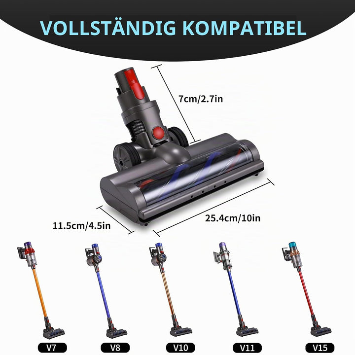 Lukvcoe Bürste Kompatibel für Dyson V7 V8 V10 V11 V15 Staubsauger, Direktantrieb Turbine Bodendüse E
