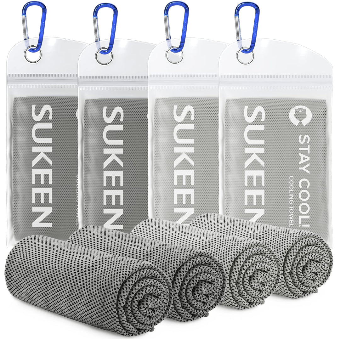Sukeen Kühltuch Set, kühlendes Handtuch Kühltücher Hals, Handtuch kühlend, Cooling Towel, Kühltücher