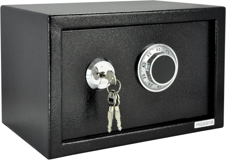 Tresor Möbeltresor Safe Mechanisches Kombinationsschloss + Doppelbartschloss Schranksafe Geldschrank