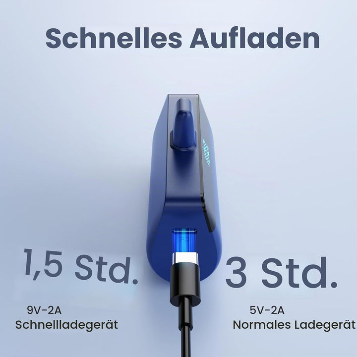 Mini Powerbank für iPhone 5200mAh, Upgrade 20W PD 3.0A Schnelles Aufladen Kompakt Power Bank mit LCD