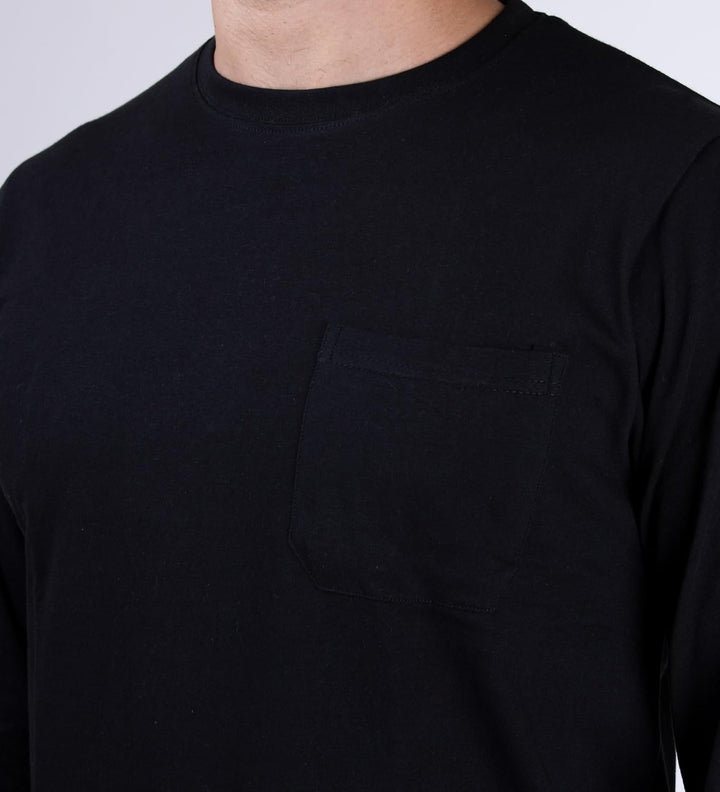 Moonline Herren Schlafanzug mit Flanellhose L Schwarz, L Schwarz