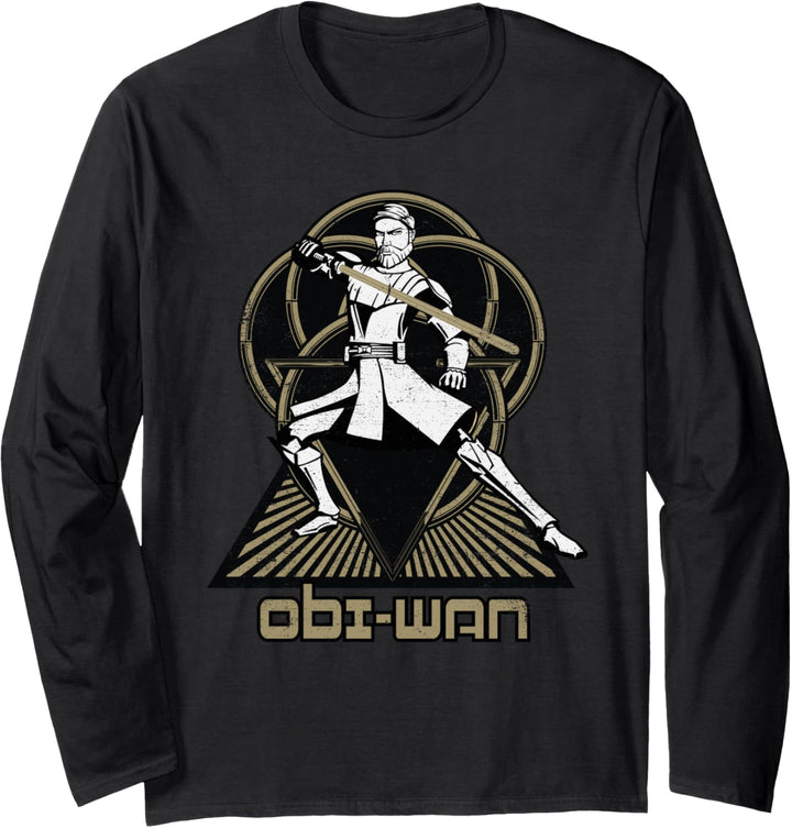 Star Wars The Clone Wars Obi-Wan Jedi Master Langarmshirt