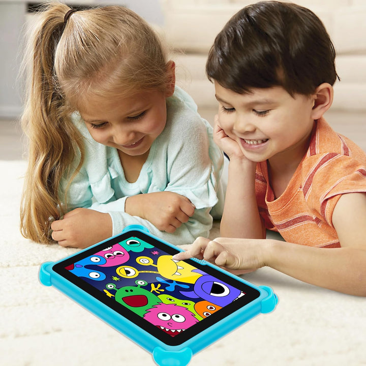 VESWWE Kinder Tablet 7 Zoll Android Tablet für Kinder 32GB ROM Kindertablet mit Schutzhülle WiFi6 Ki