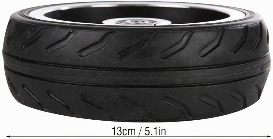 Alomejor 5,5 Zoll Mini Folding Electric Roller Hinterrad Ersatz Durable Solide Rad Reifen für Elektr