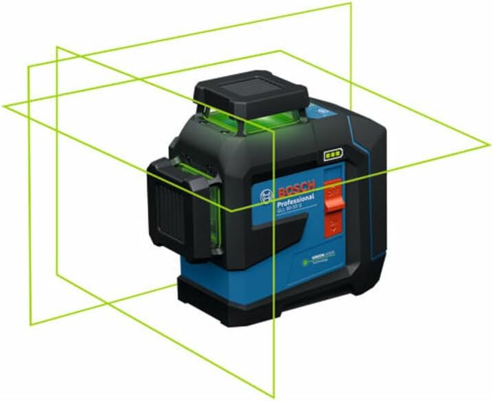 Bosch Linienlaser GLL 80-33 G, BA 3.7V 3.0Ah XL + USB-C-Kabel im Handwerkerkoffer