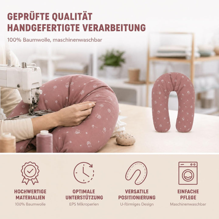Fillikid Stillkissen EPS-Perlen 190 cm Exklusiv | XXL Stillkissen mit EPS Mikroperlen Länge 190 cm |