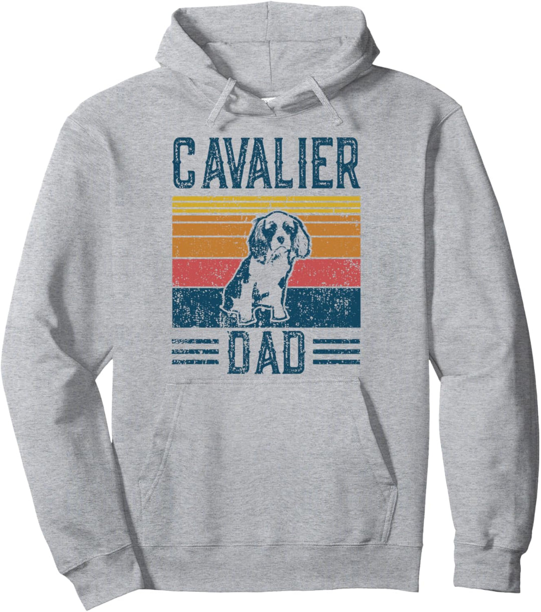 Hund | Cavalier King Charles Spaniel – Vintage Cavalier Dad Pullover Hoodie