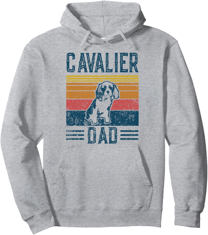 Hund | Cavalier King Charles Spaniel – Vintage Cavalier Dad Pullover Hoodie