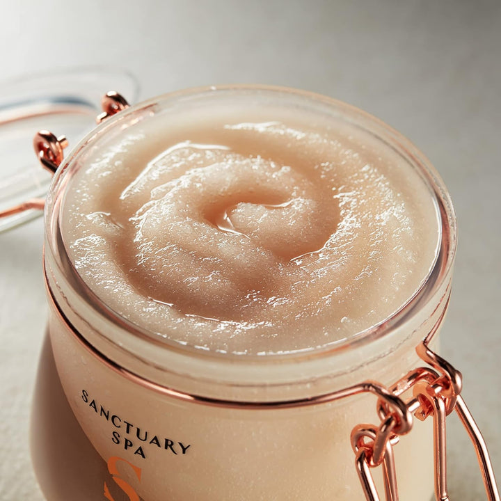 Sanctuary Spa Peeling mit Salz aus dem Toten Meer und Kokosnussöl, ohne Mineralöl, ohne Tierversuche
