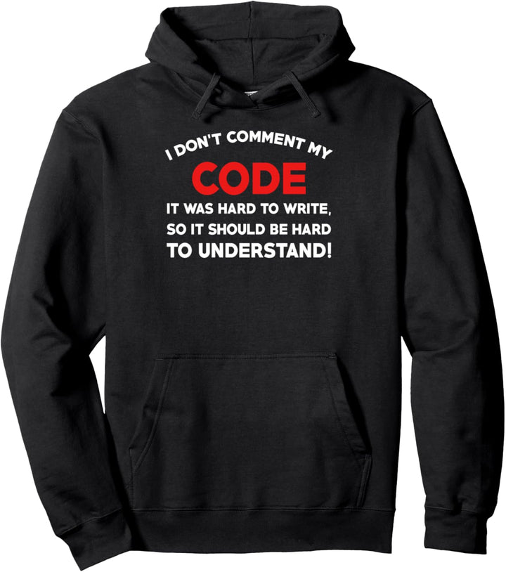 I don't comment my Code Informatik HTML Admin Binär USB Pullover Hoodie