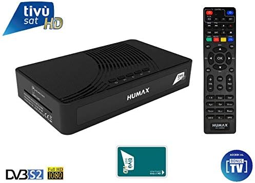 Satelliten-Receiver DVB-S2 Tivusat Humax Tivumax LT HD-3800S2 mit HD-Tivusat-Karte inklusive.