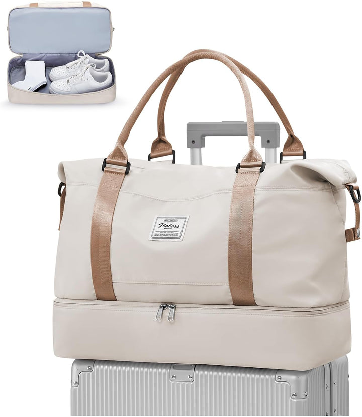 Sporttasche Damen,Reisetasche mit grosser Kapazität,Tragbar Reisetaschen,wasserdichte Sporttasche mi