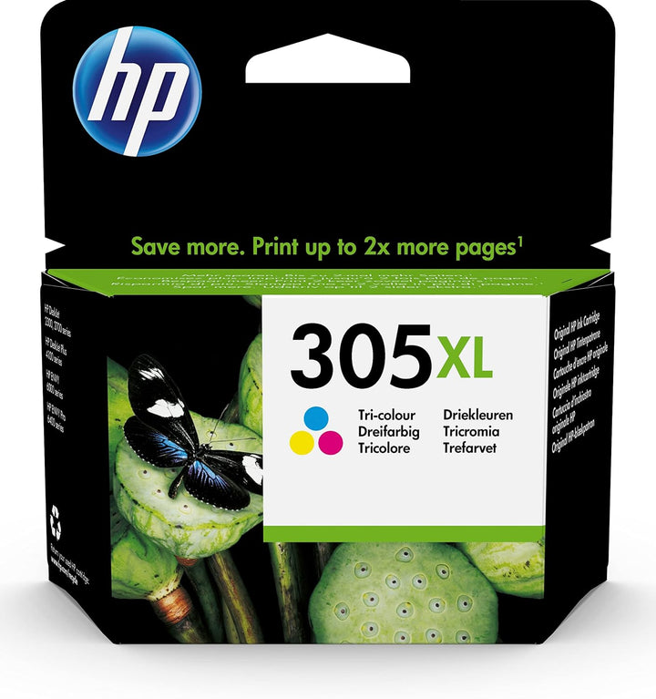 HP 3YM63AE 305XL Original Cian, Magenta, Amarillo