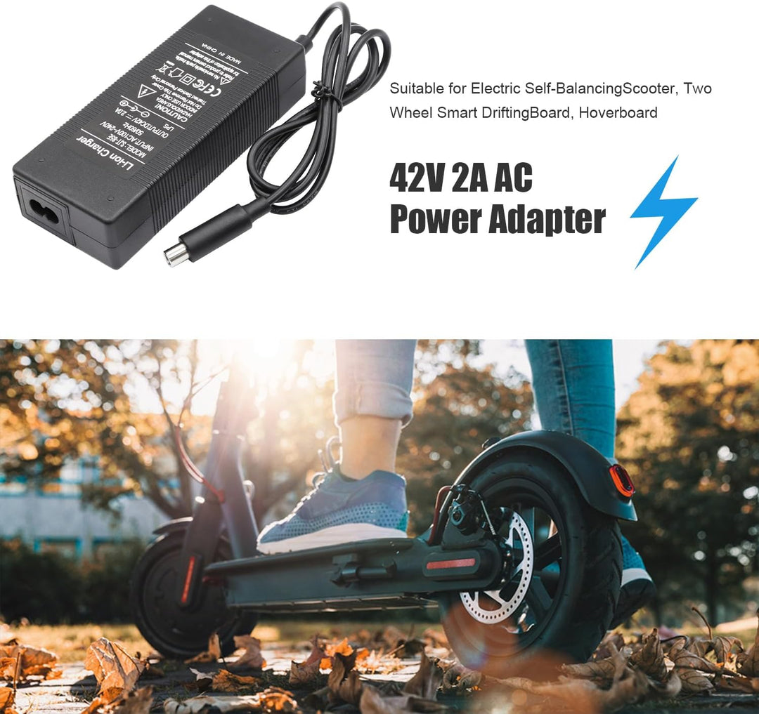 Yungeln Ladegeräte für 36V E-Scooter, 42V 2A AC Netzteil Scooter Adapter Ladegerät für Xiaomi 1S M36