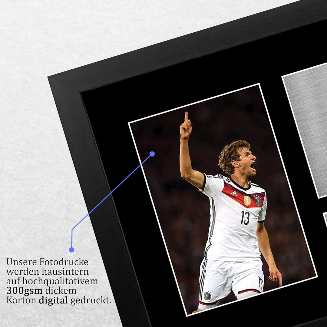 HWC Trading A4 FR Thomas Muller Deutschland Geschenke gedruckt Autogramm Bild für Fans und Unterstüt