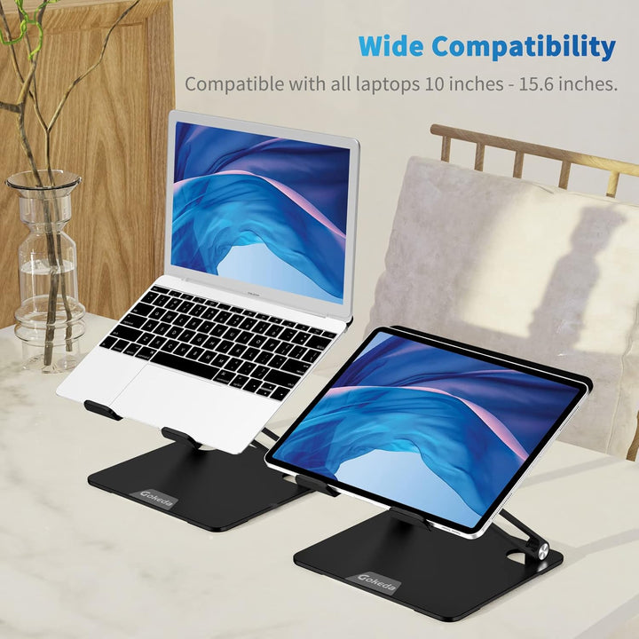 Gokeda Laptop Ständer, ergonomischer Laptopständer aus Aluminiumlegierung für den Schreibtisch, Note