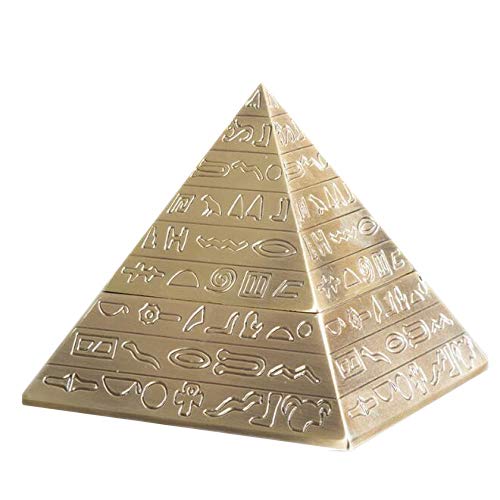 VOANZO Kreative Retro Metall Mit Deckel Aschenbecher Home Hotel Büro Decor Alten Ägypten Skulptur Py