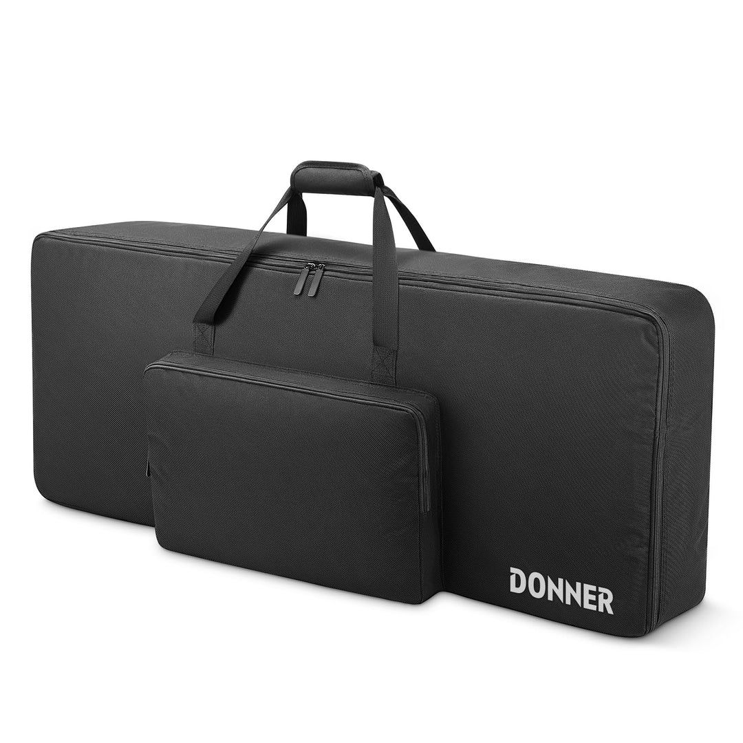 Donner Keyboardtasche 61 Tasten, 104 x 41 x 13 cm wasserdichte Keyboard Tasche 10 mm Dicke Polsterun