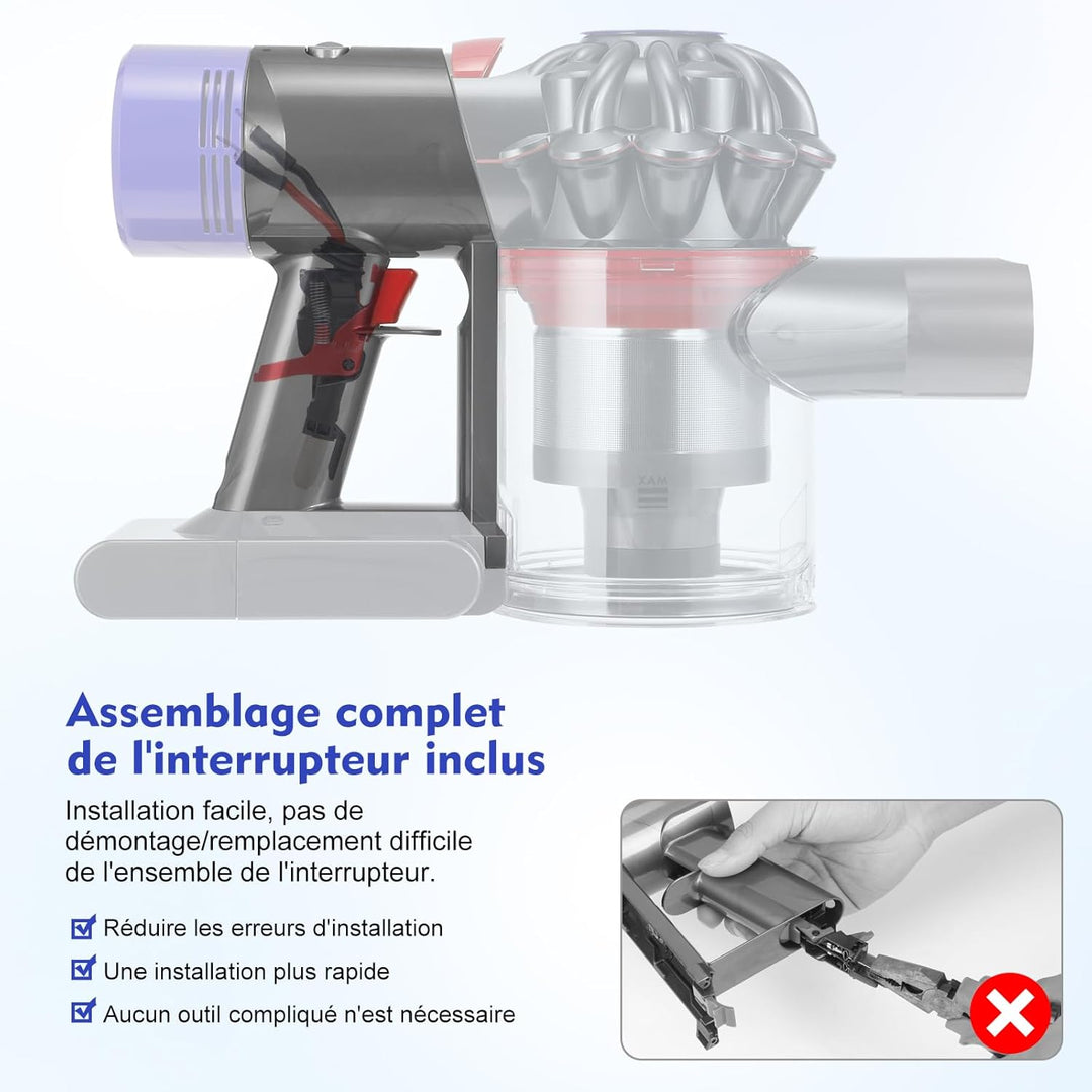 V8 Schaltermontage-Griff für Dyson V8 Animal Absolute Staubsaugerzubehör, Hauptkörper-Montagegehäuse