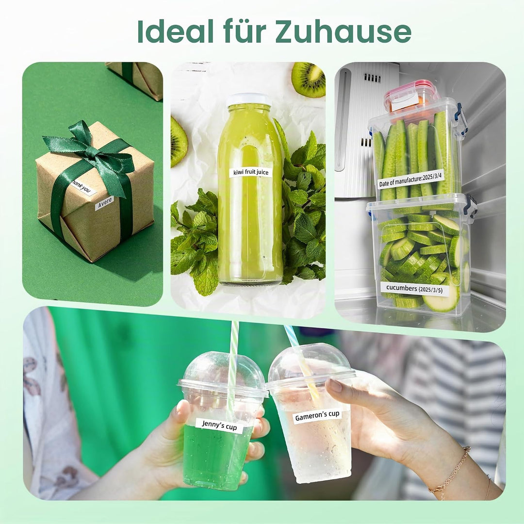 5x MarkField Kompatible für Dymo LetraTag Etikettenband Paper, Kompatible mit Dymo Letratag Papier E