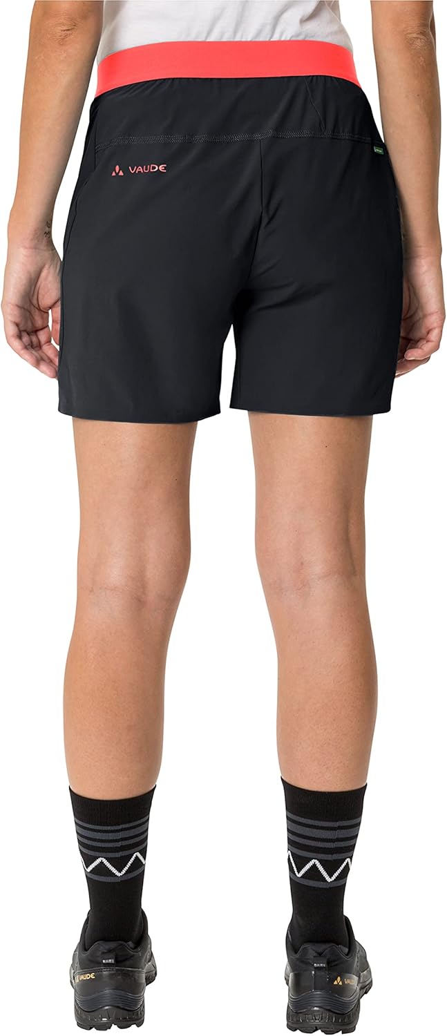 VAUDE Hosen Women's Scopi LW Shorts II 36 Black/Vibrant Coral, 36 Black/Vibrant Coral