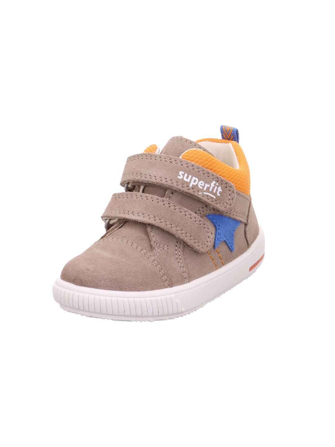 Superfit Mädchen Moppy Sneaker 19 EU Beige Orange 4000, 19 EU Beige Orange 4000