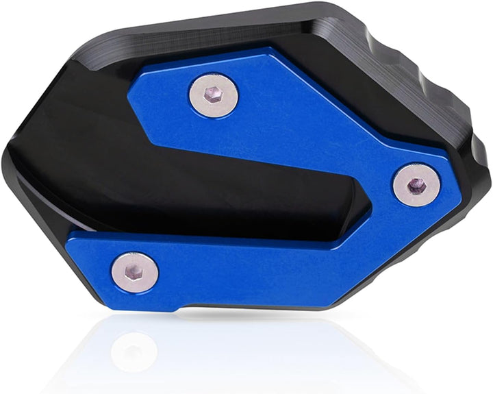 Side Stand Enlarge, Kickstand Extension Pad Side Stand Enlarger für MT-09 2013-2021 (Blau), Blau