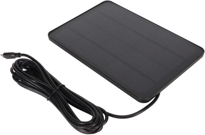 Solar-Ladepanel, 5-V-Solar-Ladepanel, Breite Kompatibilität, Stabile Stromversorgung für USB C (Schw