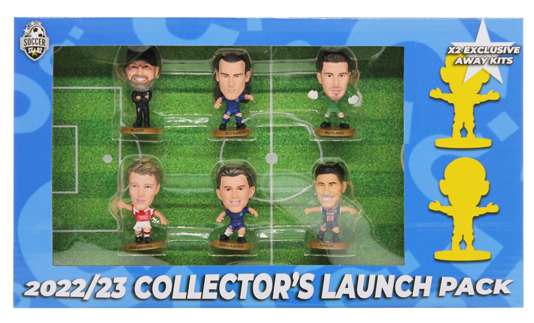 SoccerStarz 8 Figure Launch (Blue Pack) Version 2022/23, blau