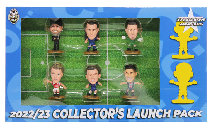 SoccerStarz 8 Figure Launch (Blue Pack) Version 2022/23, blau