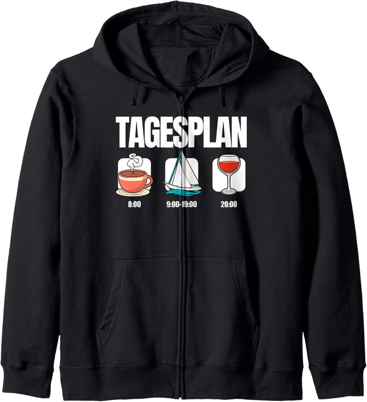 Tagesplan Segeln Kapuzenjacke