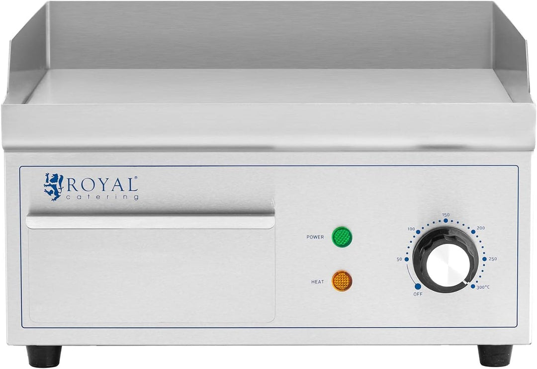 Royal Catering RCPG45-S Elektro Grillplatte 350 x 380 mm glatt 2.000 W Griddleplatte Bratplatte Grid
