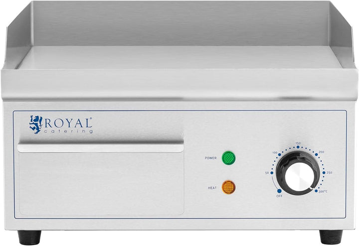 Royal Catering RCPG45-S Elektro Grillplatte 350 x 380 mm glatt 2.000 W Griddleplatte Bratplatte Grid