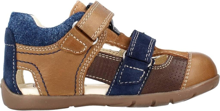 Geox B Kaytan A Lauflernschuhe, 19 EU Caramel Navy