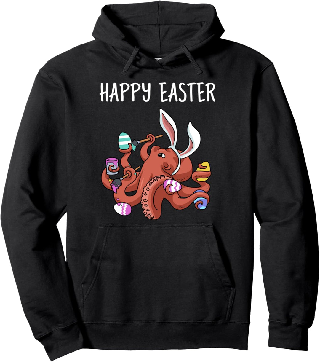 Oktopus Ostern Geschenk Kinder Kraken Osterei Oktopus Pullover Hoodie