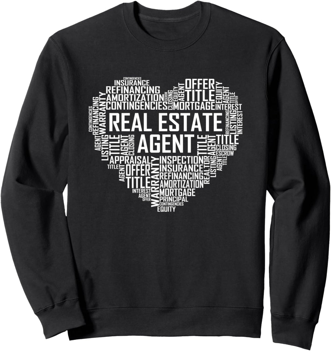 Stolzer Immobilienmakler Herz Geschenkhaus Verkäufer Sweatshirt