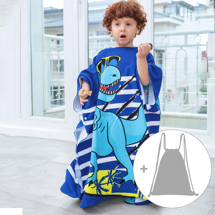 KAKU NANU Badetücher Badehandtuch Kinder, Exquisites Muster Bademantel Badeponcho Badeponcho Kinder